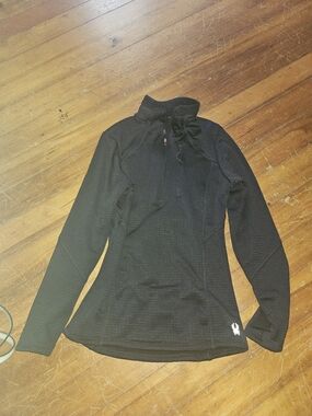 Spyder Black Women's Quarter-Zip Sweater